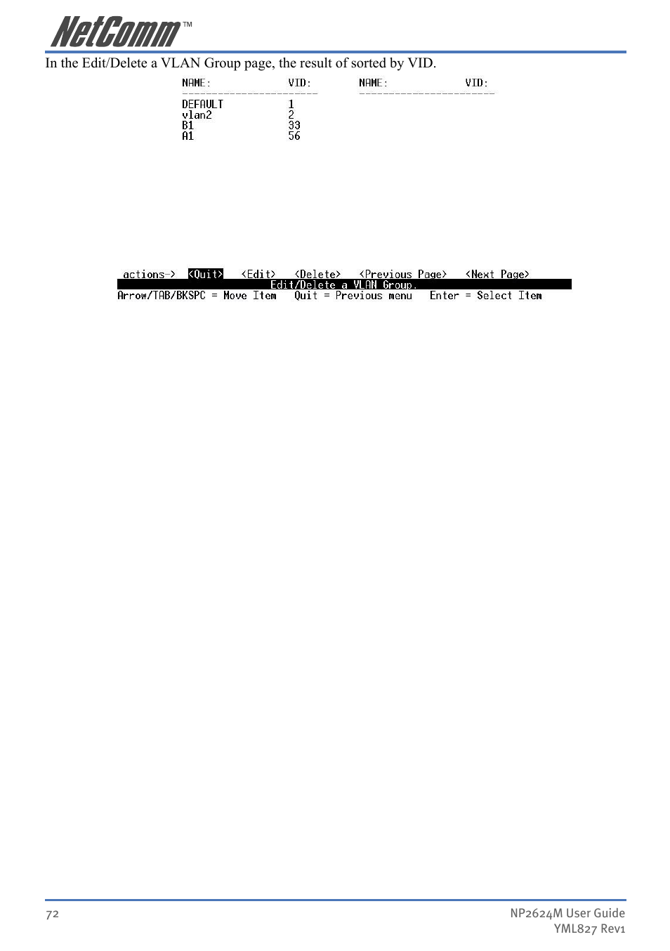 NetComm NP2624M User Manual | Page 72 / 134