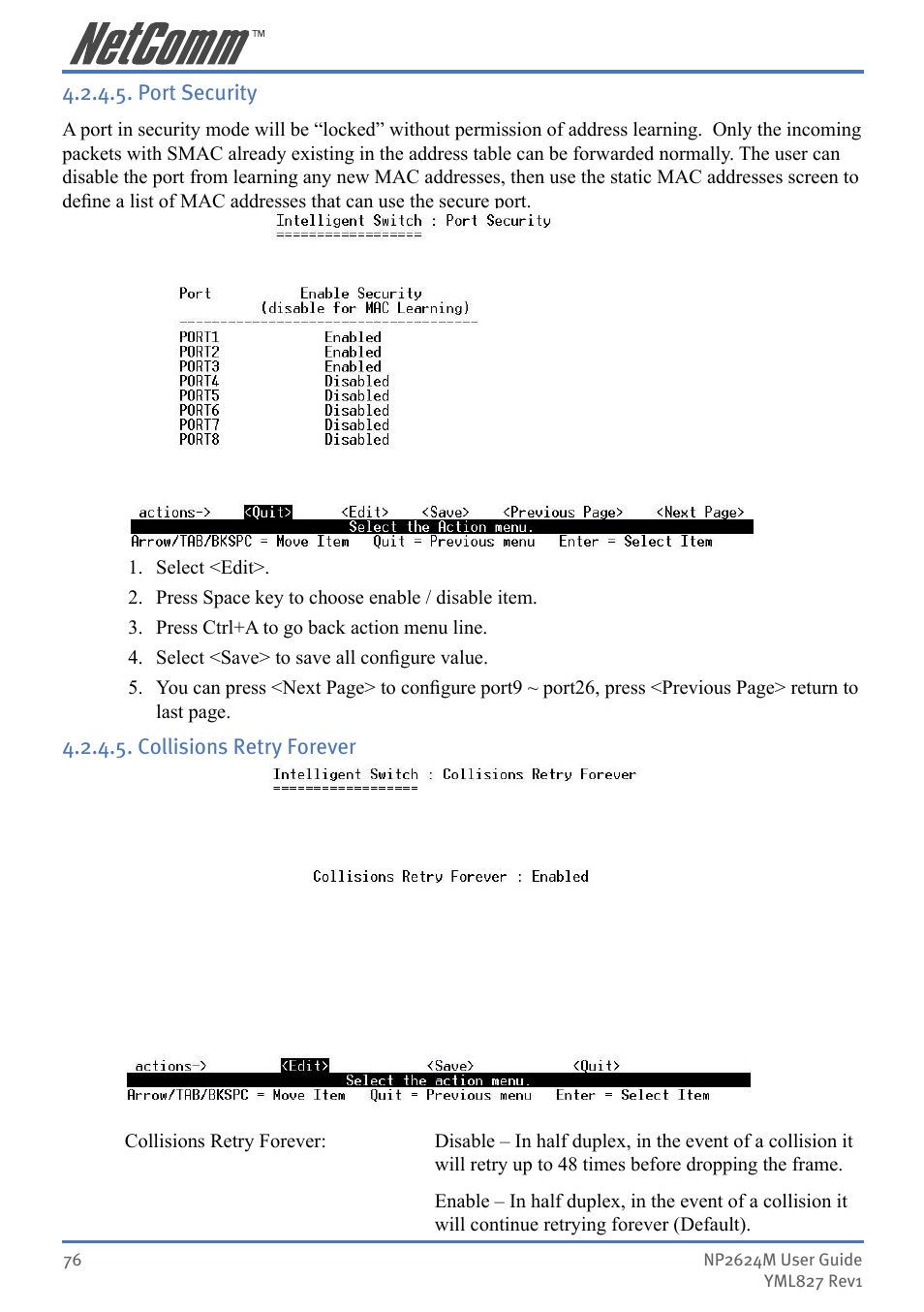 NetComm NP2624M User Manual | Page 76 / 134