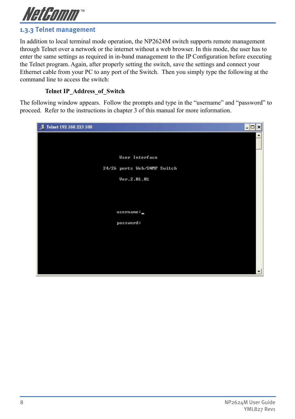 NetComm NP2624M User Manual | Page 8 / 134