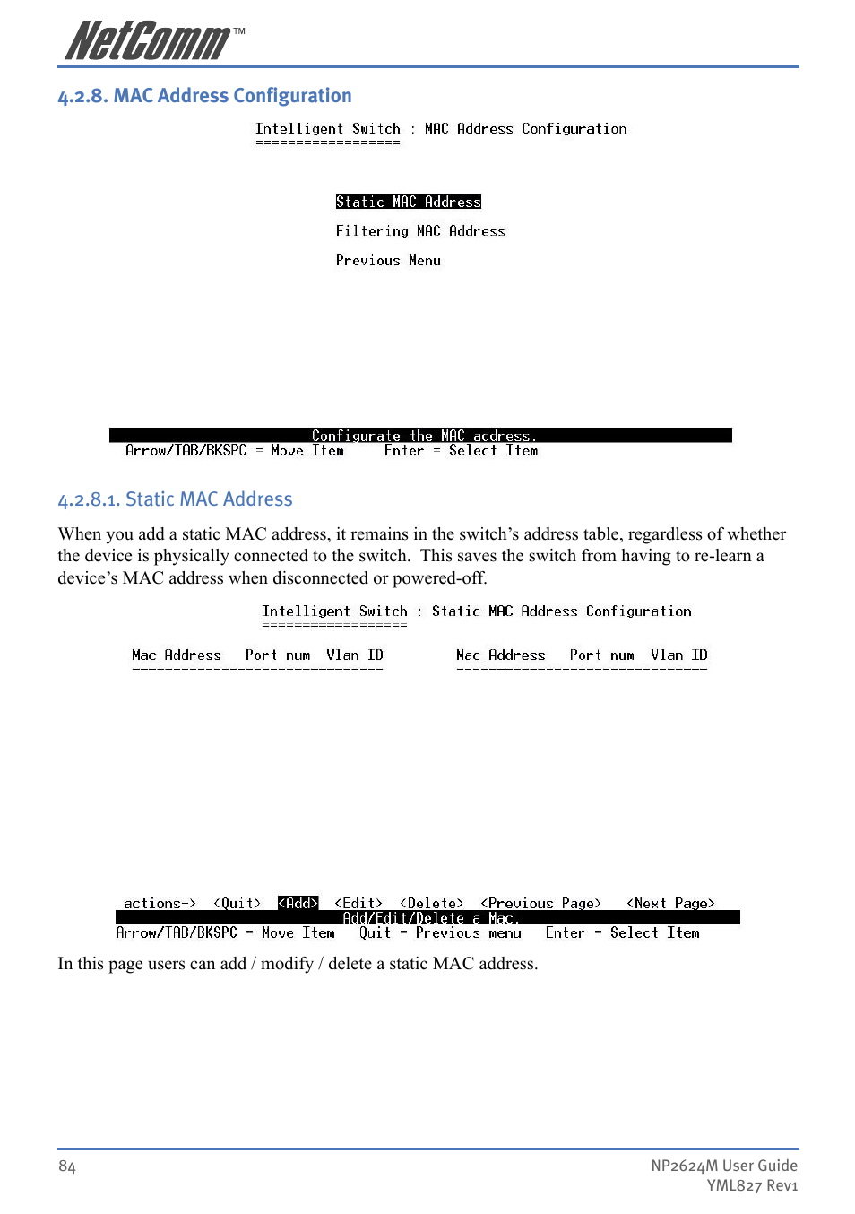 NetComm NP2624M User Manual | Page 84 / 134