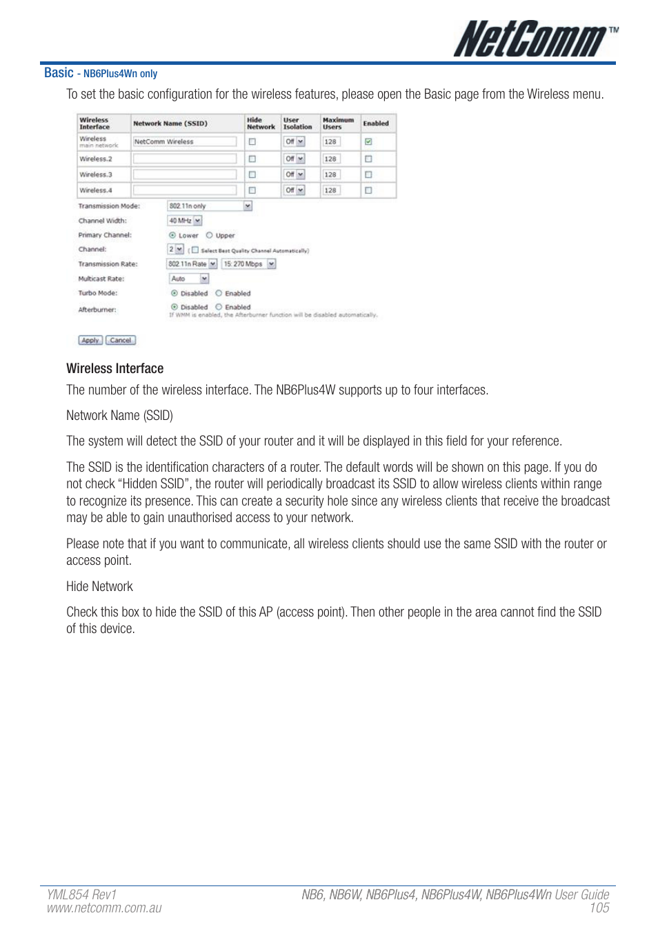 NetComm NB6W User Manual | Page 105 / 170