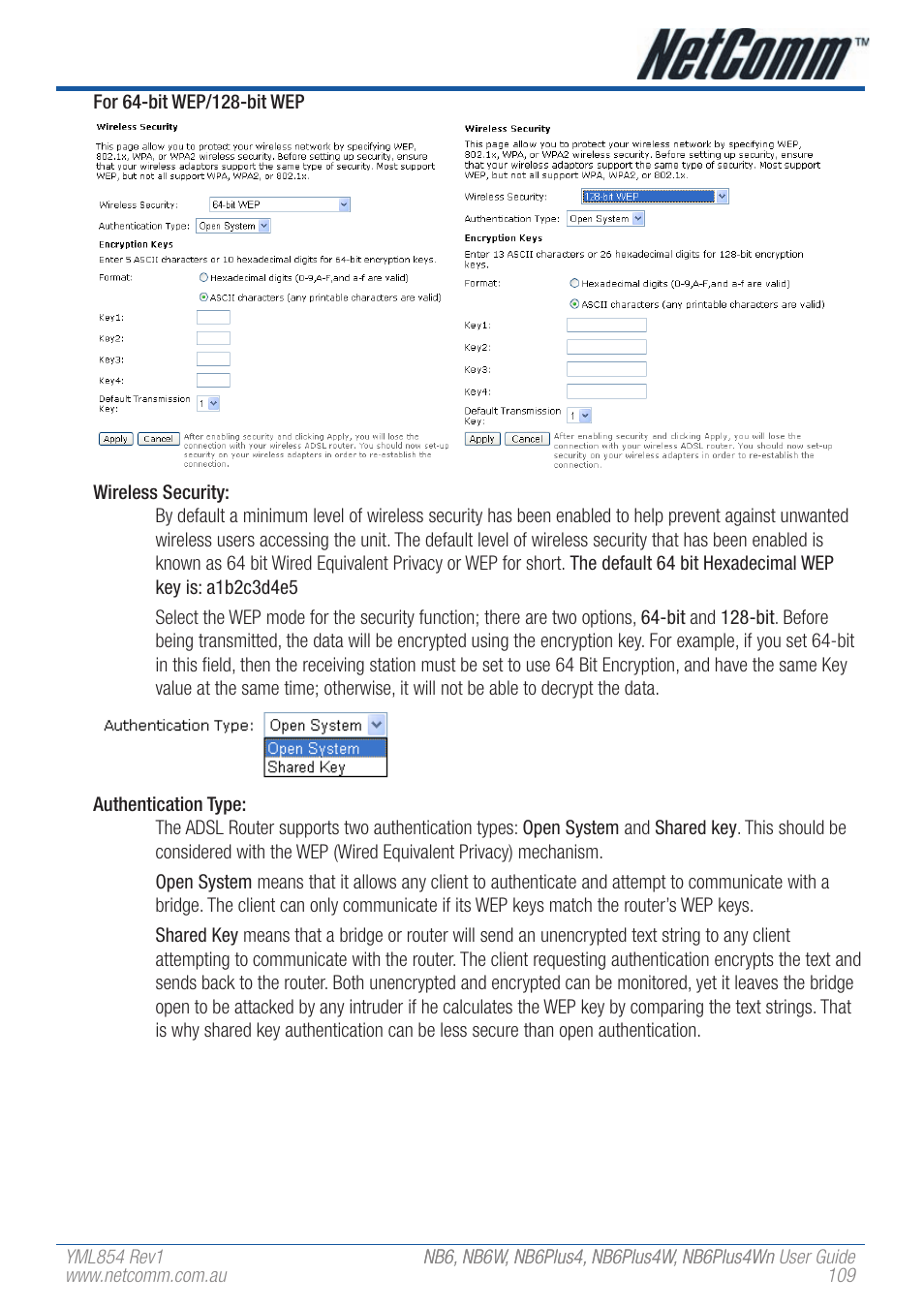 NetComm NB6W User Manual | Page 109 / 170