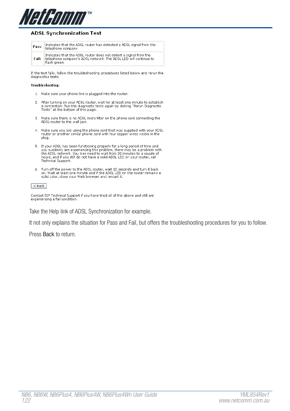 NetComm NB6W User Manual | Page 122 / 170