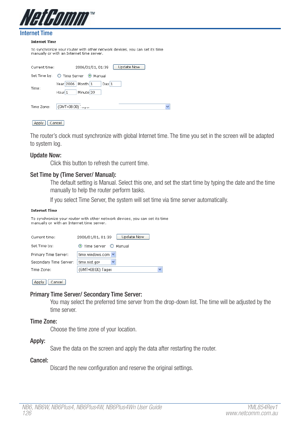 NetComm NB6W User Manual | Page 126 / 170