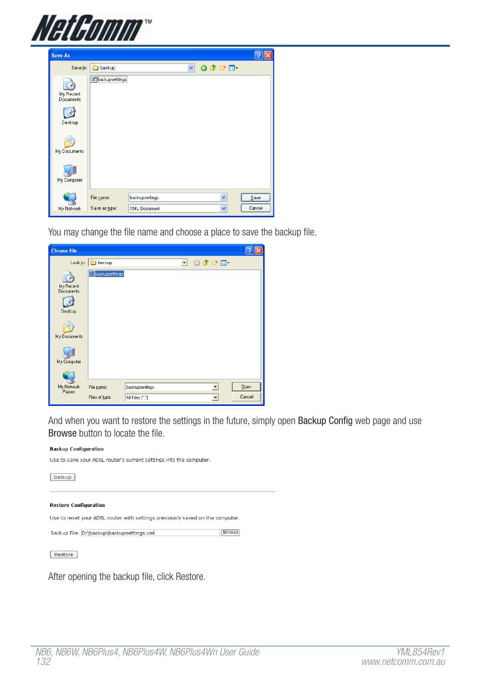 NetComm NB6W User Manual | Page 132 / 170