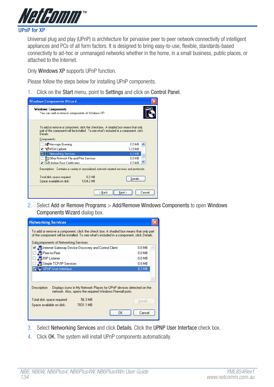 NetComm NB6W User Manual | Page 134 / 170