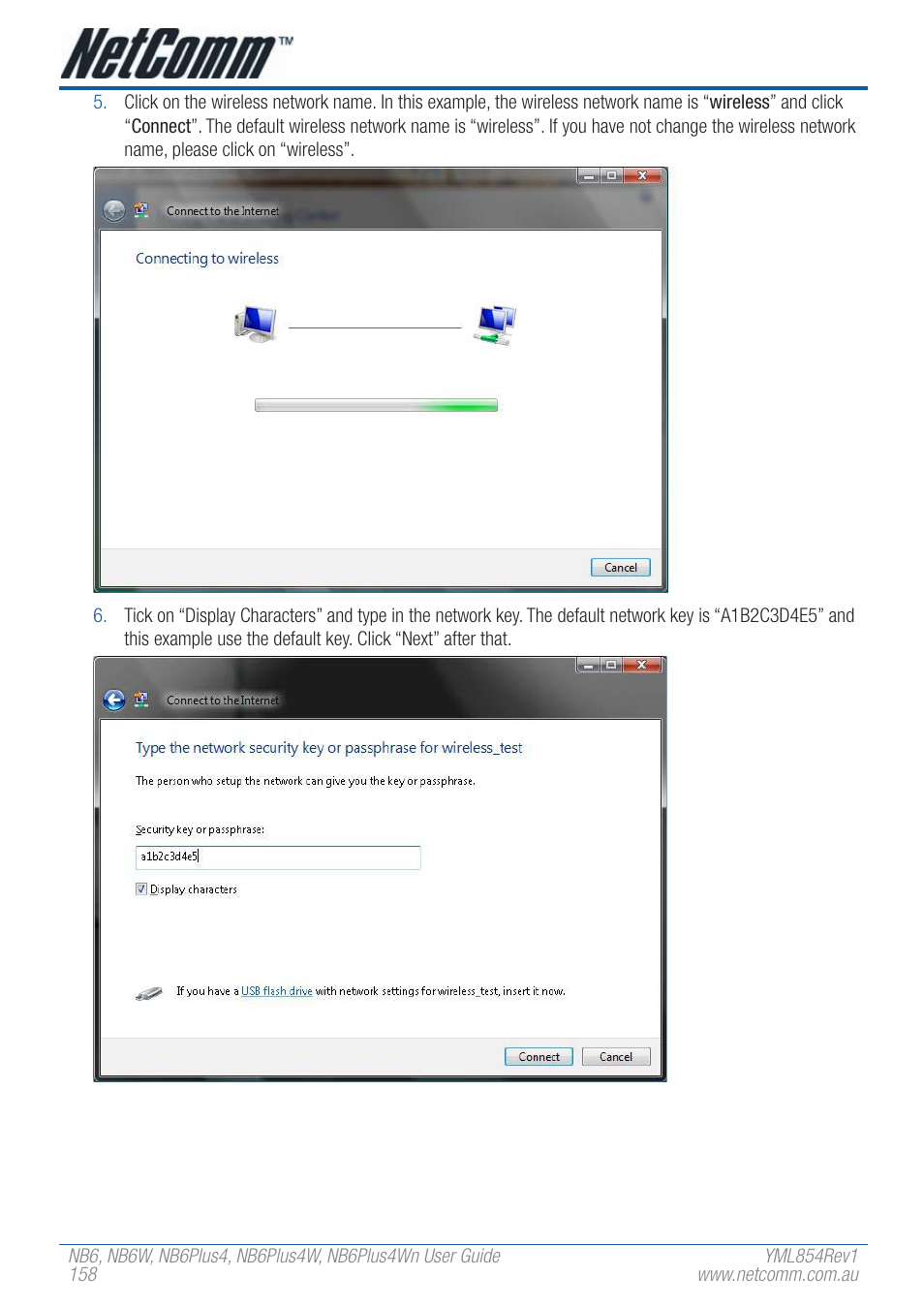 NetComm NB6W User Manual | Page 158 / 170