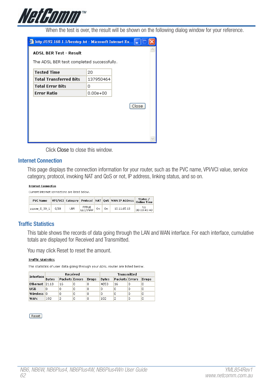 NetComm NB6W User Manual | Page 62 / 170