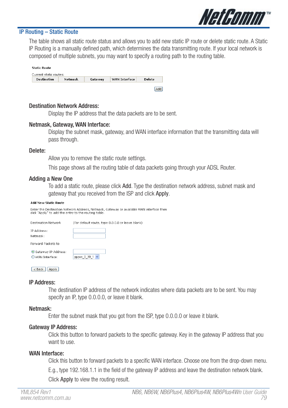 NetComm NB6W User Manual | Page 79 / 170