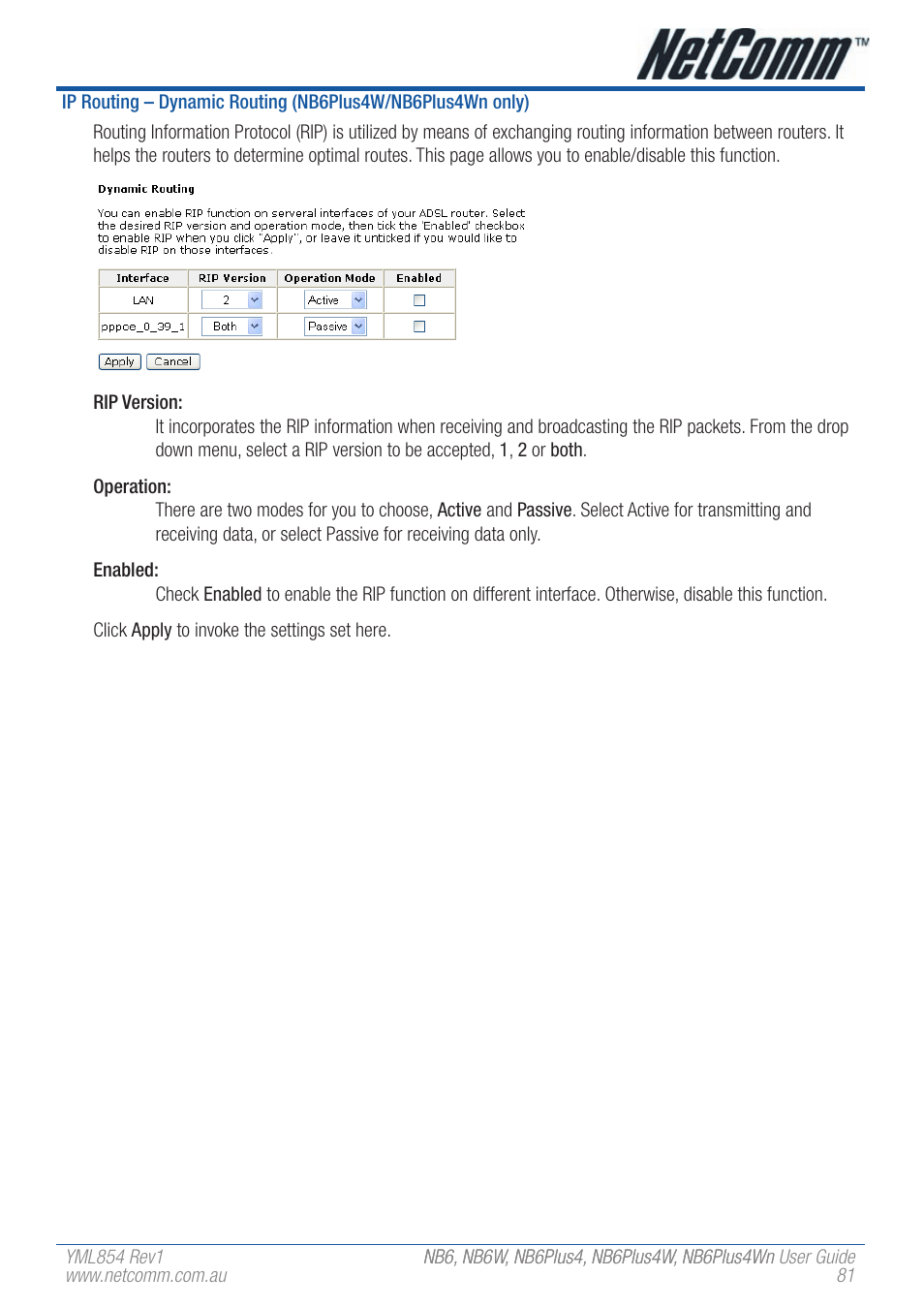 NetComm NB6W User Manual | Page 81 / 170