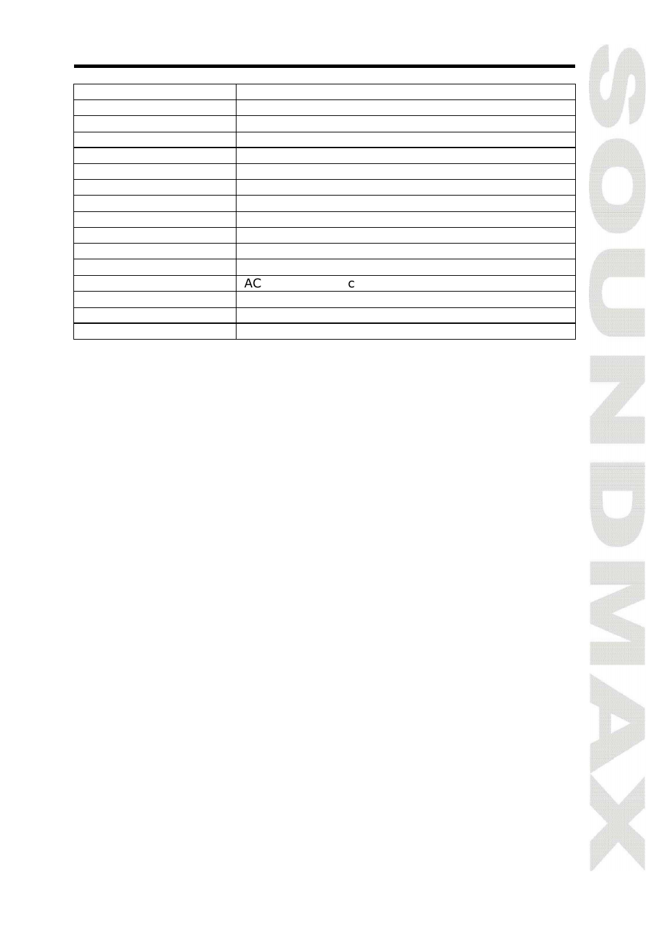 Spec ification | SoundMax SM-LCD912 User Manual | Page 9 / 17