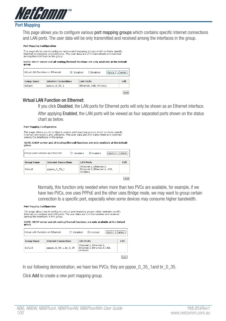 NetComm NB6PLUS4WN User Manual | Page 100 / 170