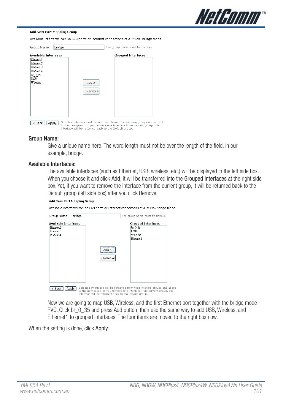 NetComm NB6PLUS4WN User Manual | Page 101 / 170