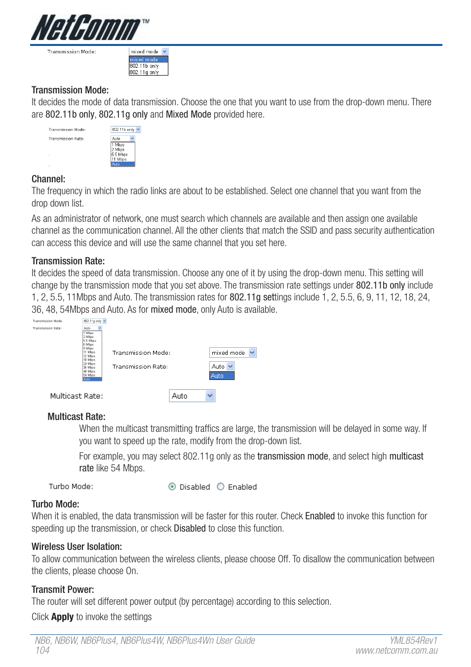 NetComm NB6PLUS4WN User Manual | Page 104 / 170