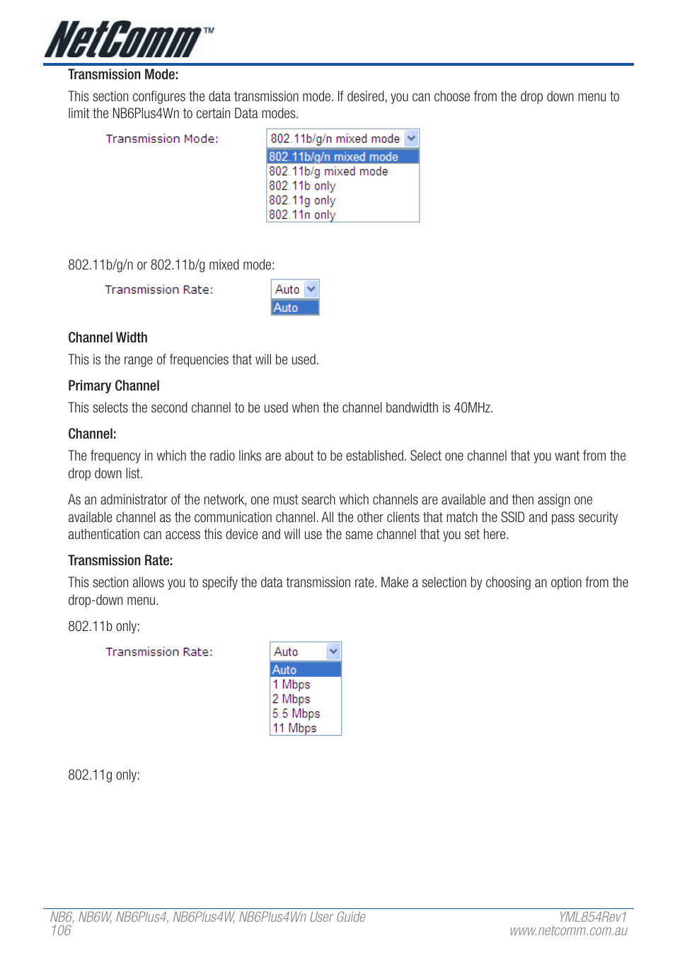 NetComm NB6PLUS4WN User Manual | Page 106 / 170