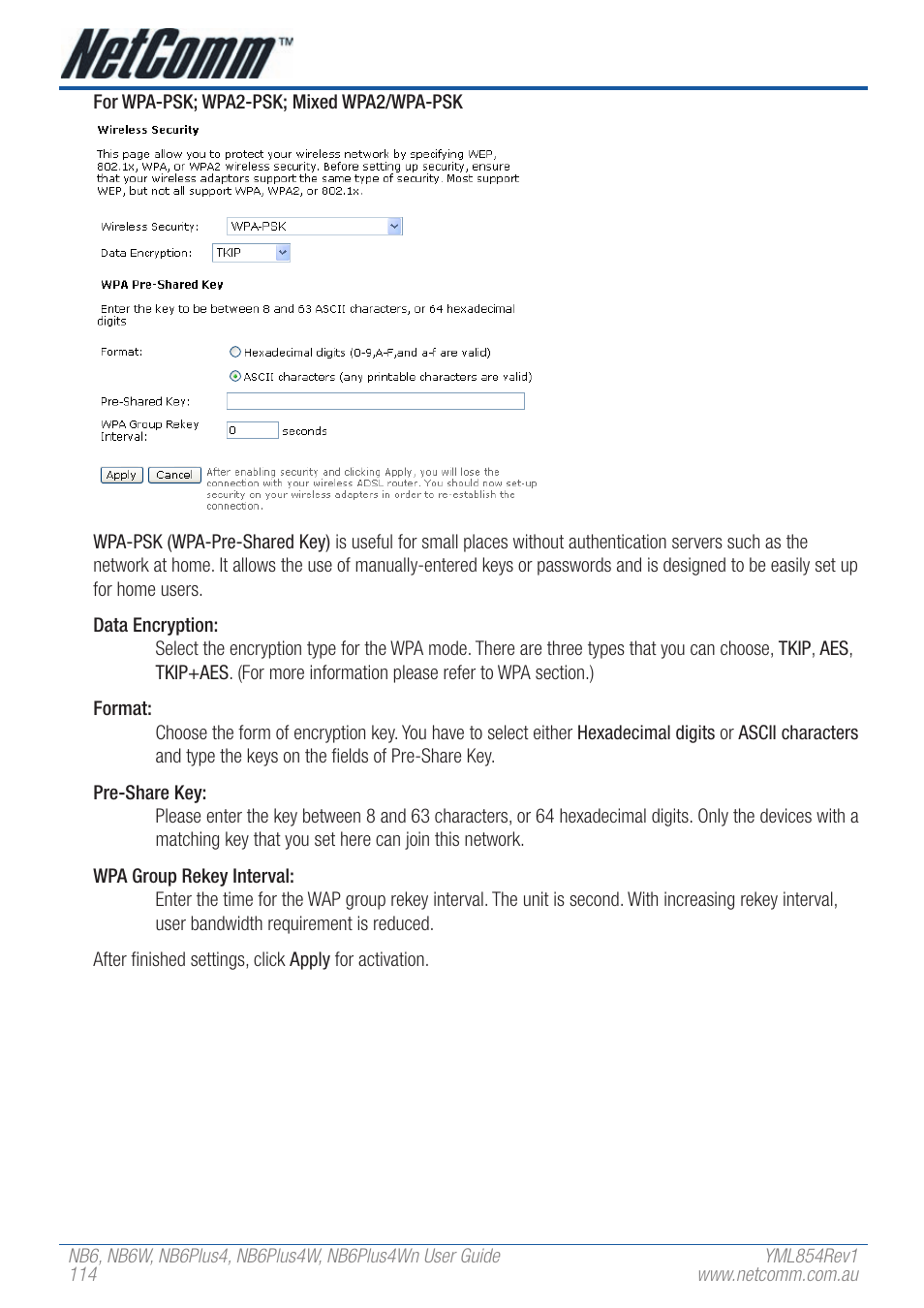 NetComm NB6PLUS4WN User Manual | Page 114 / 170