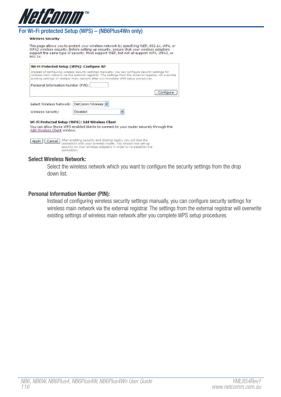 NetComm NB6PLUS4WN User Manual | Page 116 / 170