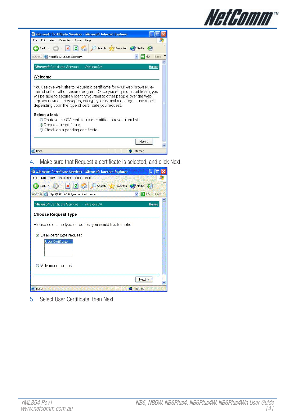 NetComm NB6PLUS4WN User Manual | Page 141 / 170