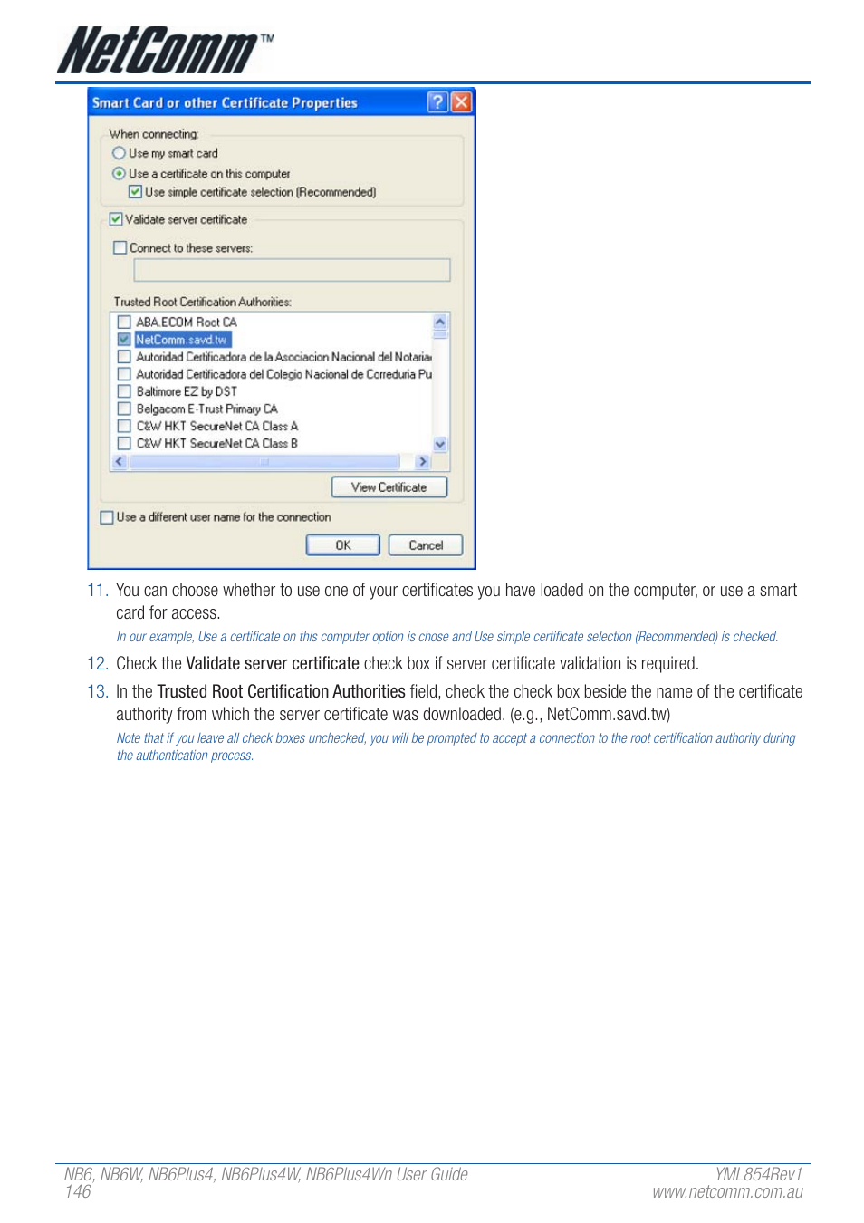 NetComm NB6PLUS4WN User Manual | Page 146 / 170