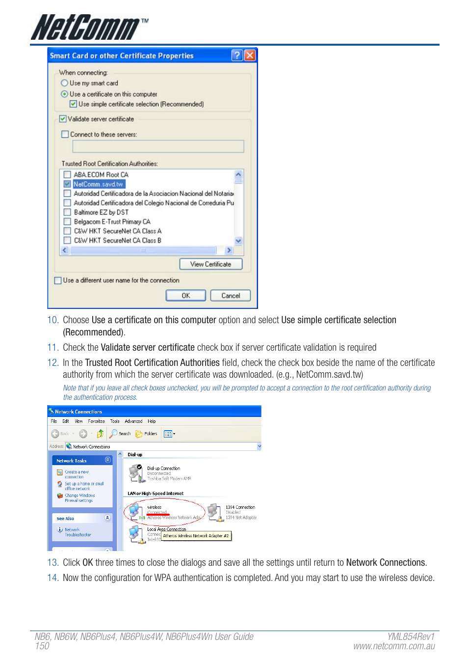 NetComm NB6PLUS4WN User Manual | Page 150 / 170