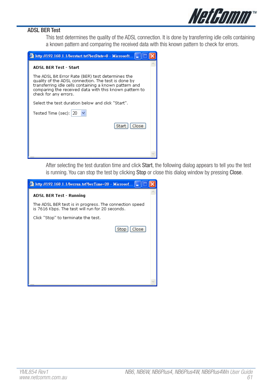 NetComm NB6PLUS4WN User Manual | Page 61 / 170