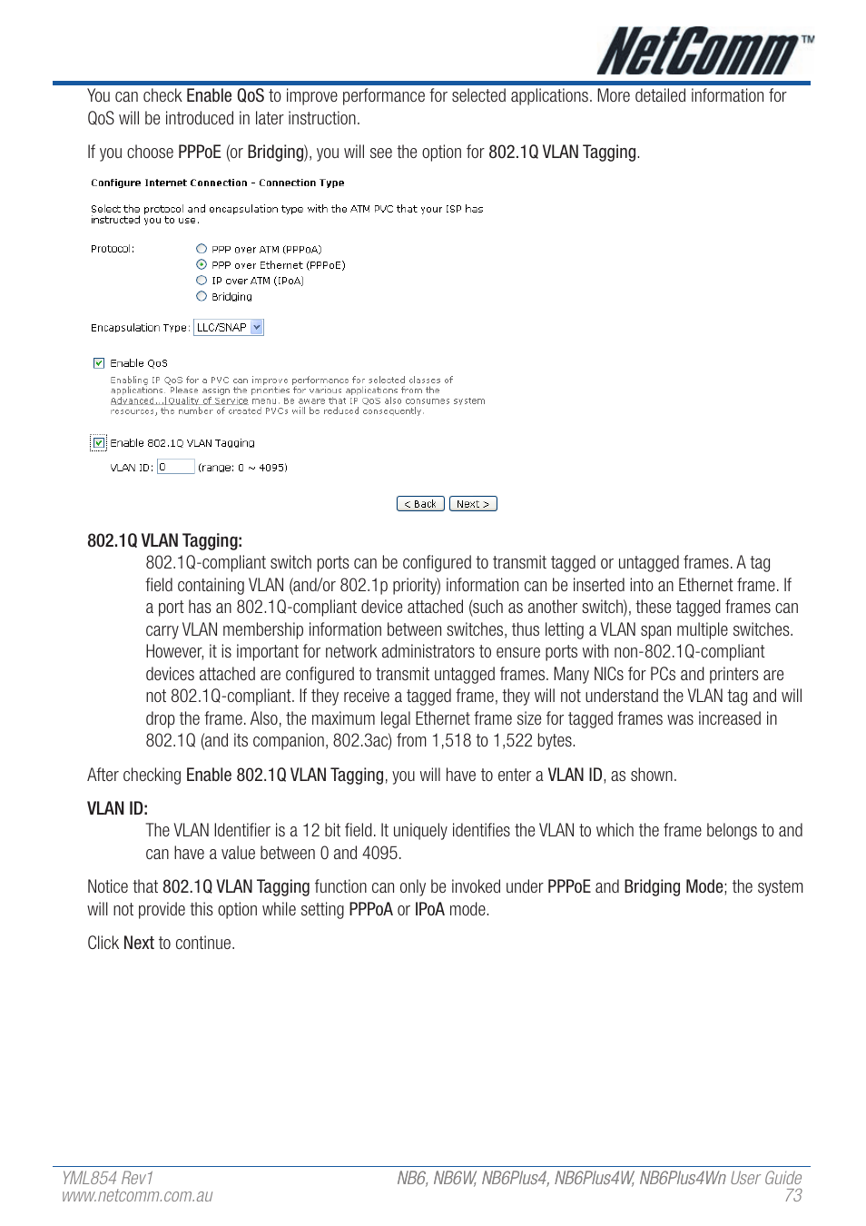 NetComm NB6PLUS4WN User Manual | Page 73 / 170