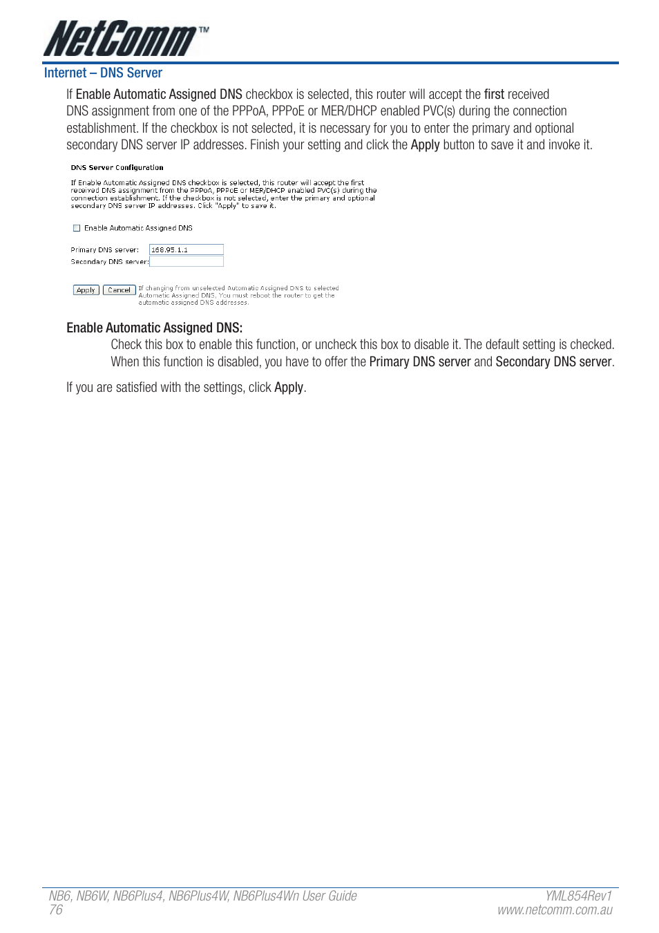 NetComm NB6PLUS4WN User Manual | Page 76 / 170