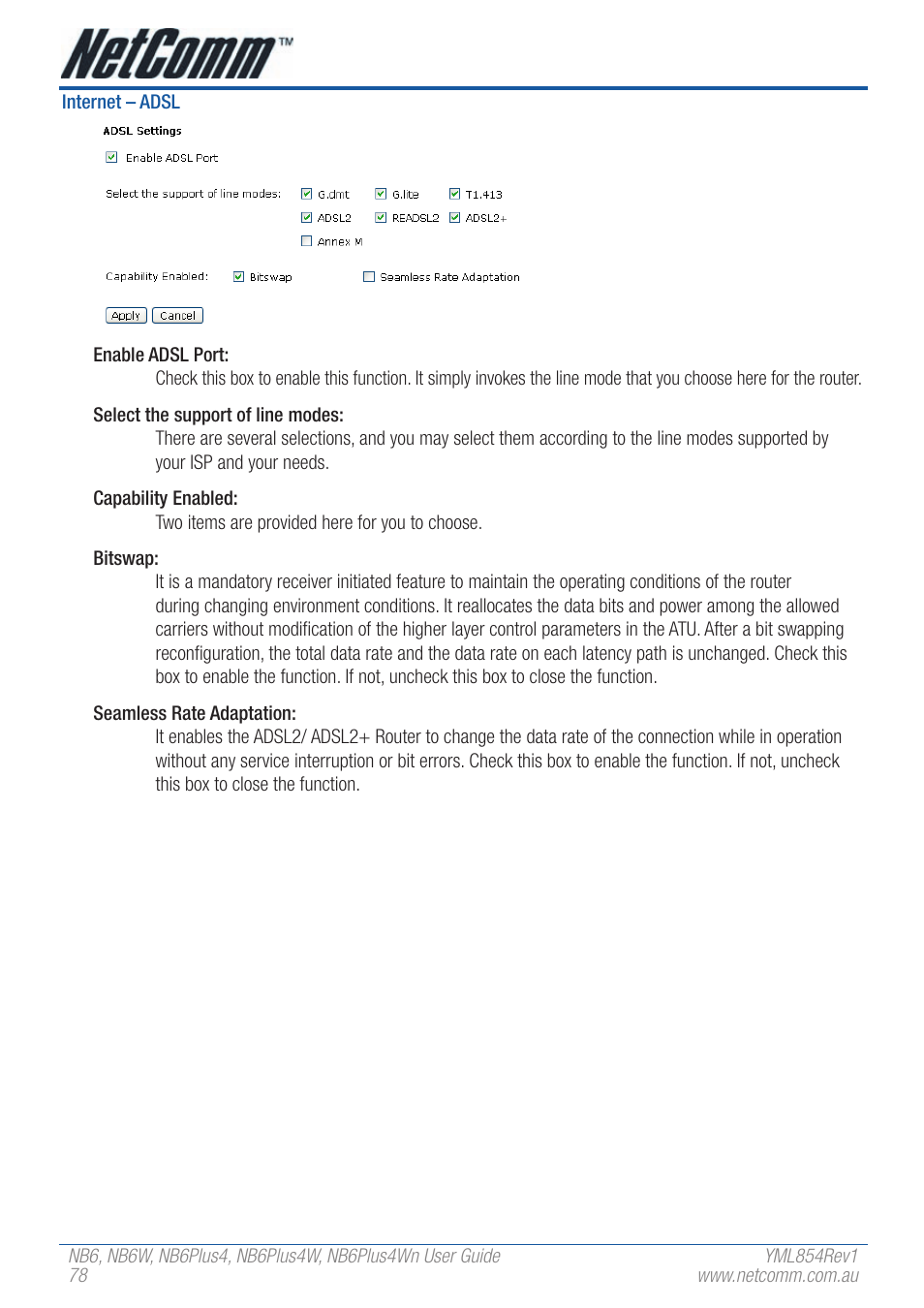 NetComm NB6PLUS4WN User Manual | Page 78 / 170
