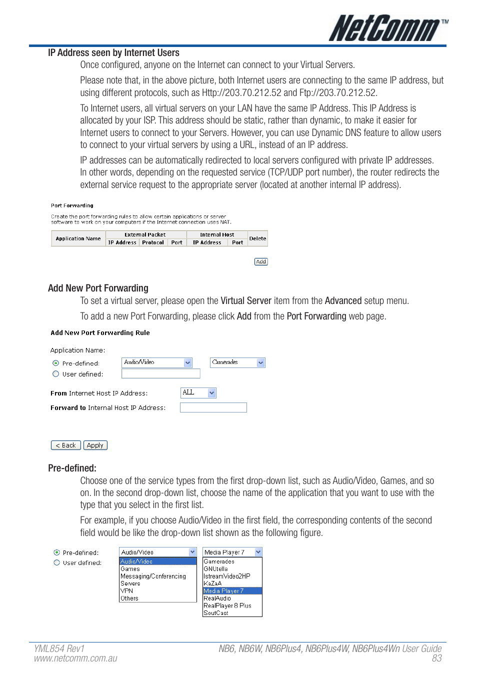 NetComm NB6PLUS4WN User Manual | Page 83 / 170