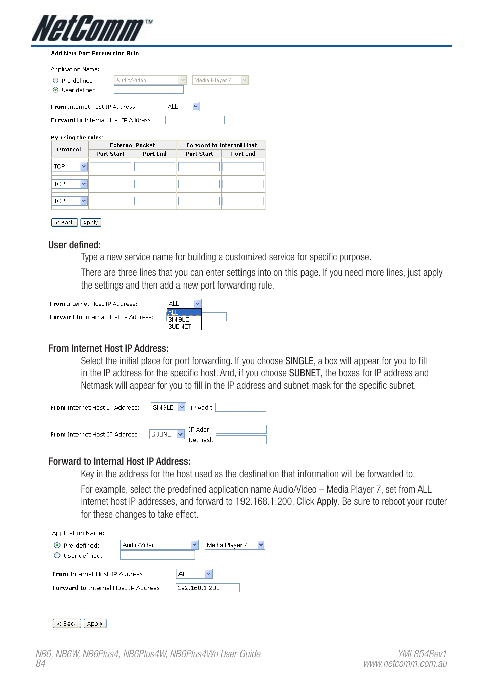 NetComm NB6PLUS4WN User Manual | Page 84 / 170