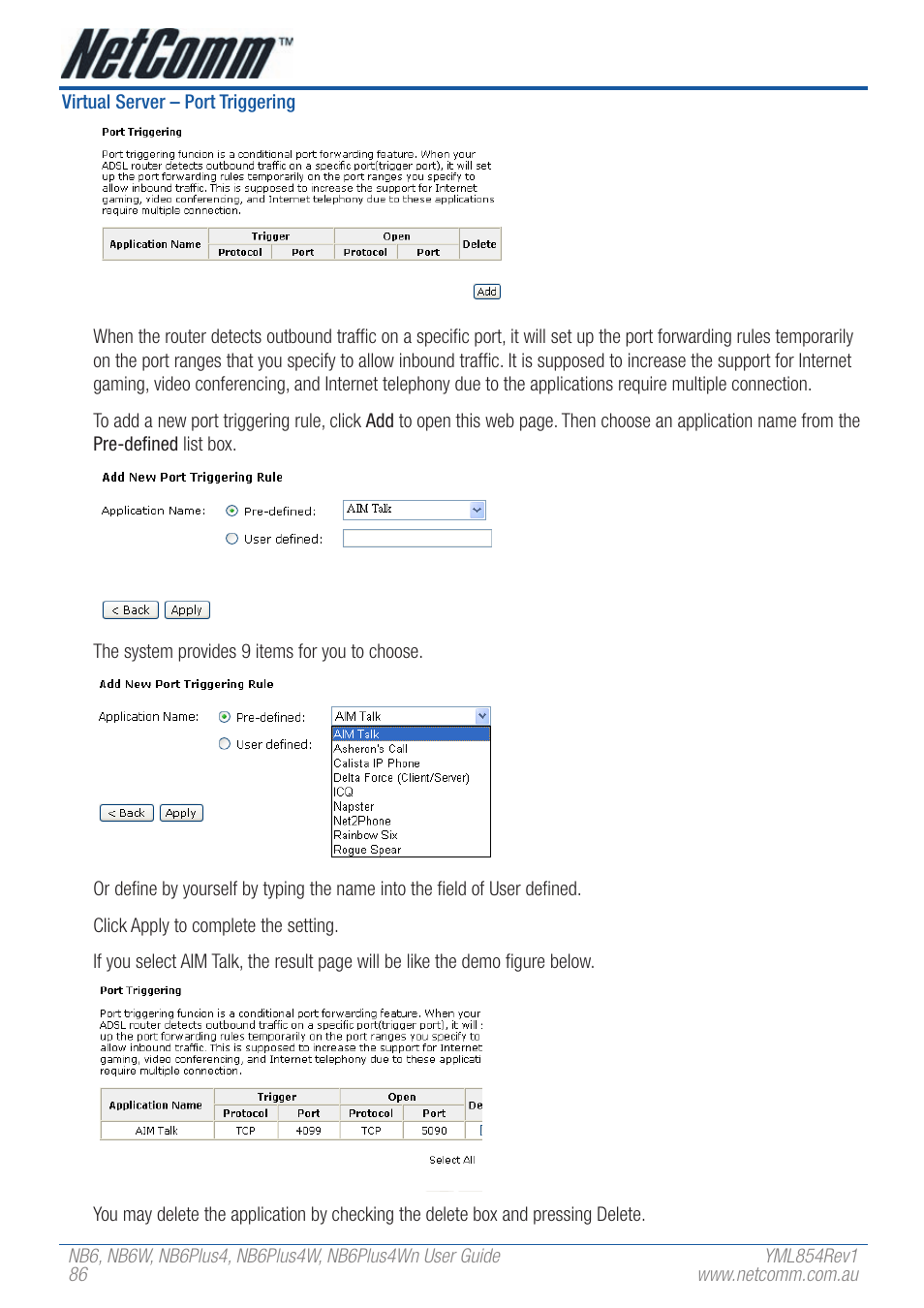 NetComm NB6PLUS4WN User Manual | Page 86 / 170