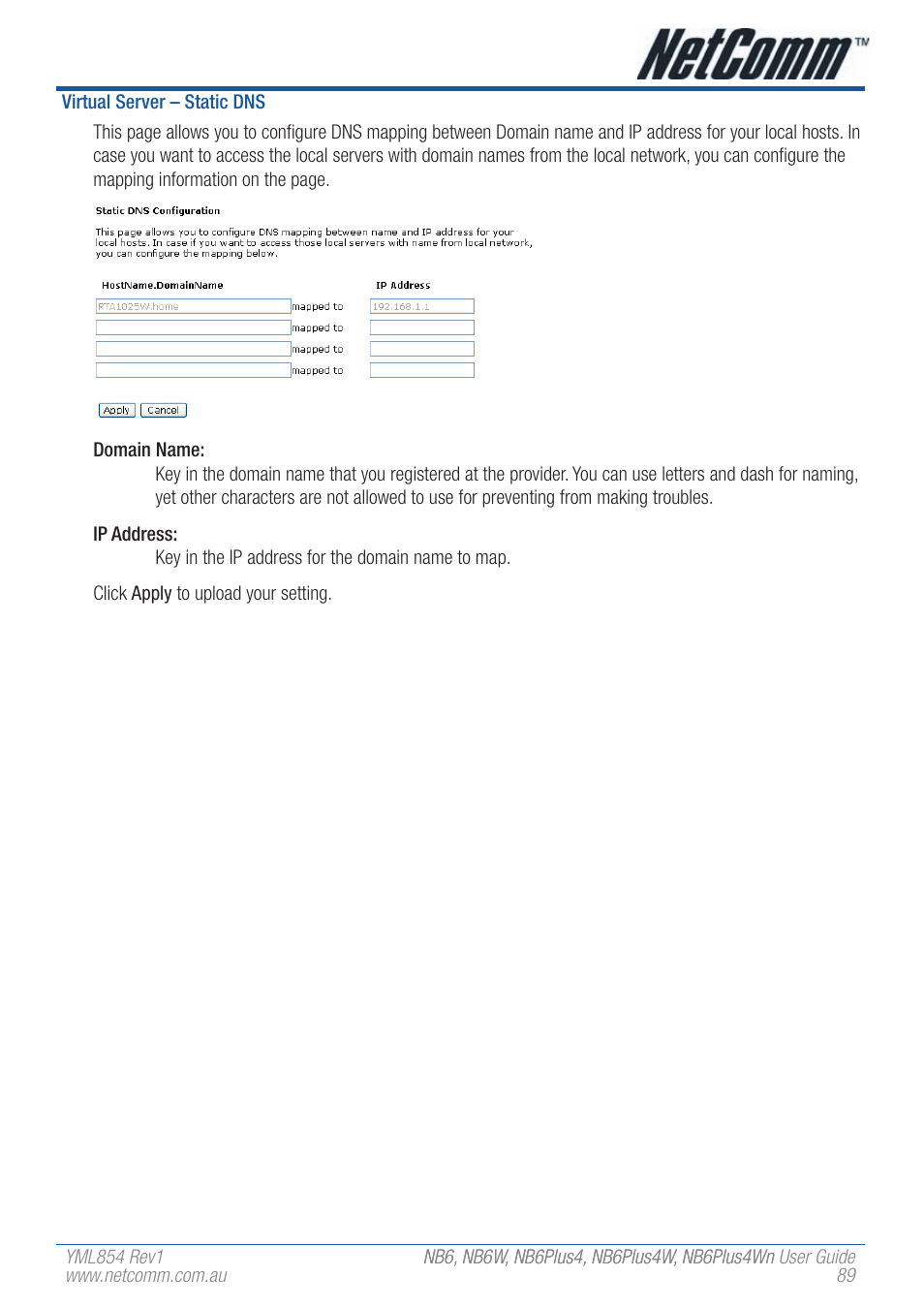 NetComm NB6PLUS4WN User Manual | Page 89 / 170