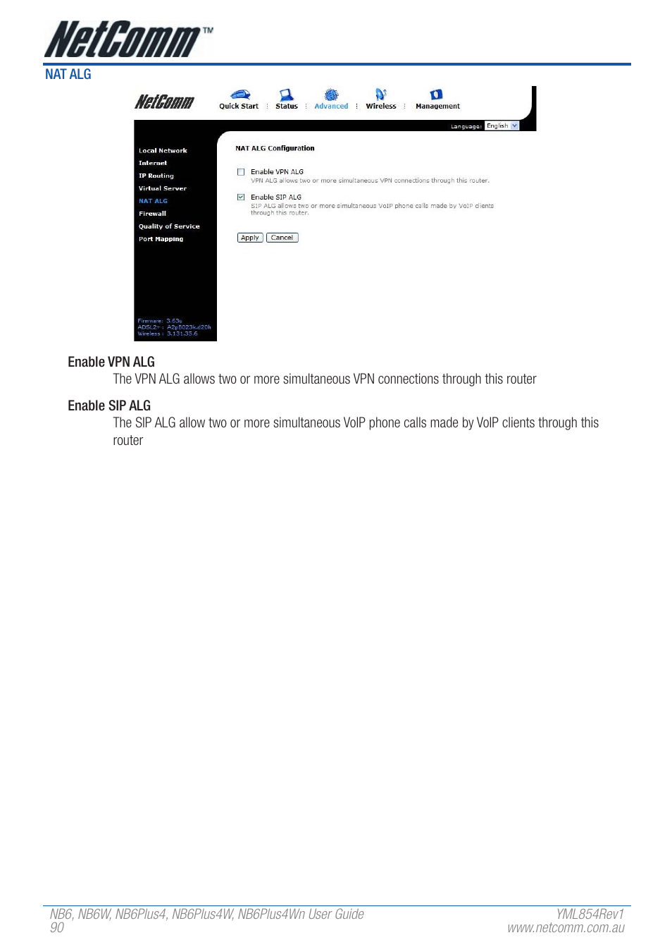 NetComm NB6PLUS4WN User Manual | Page 90 / 170