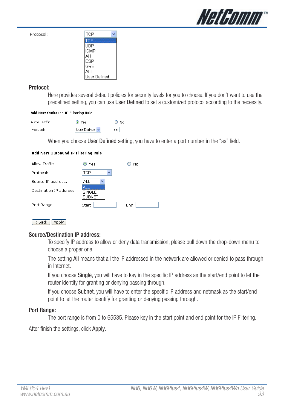 NetComm NB6PLUS4WN User Manual | Page 93 / 170