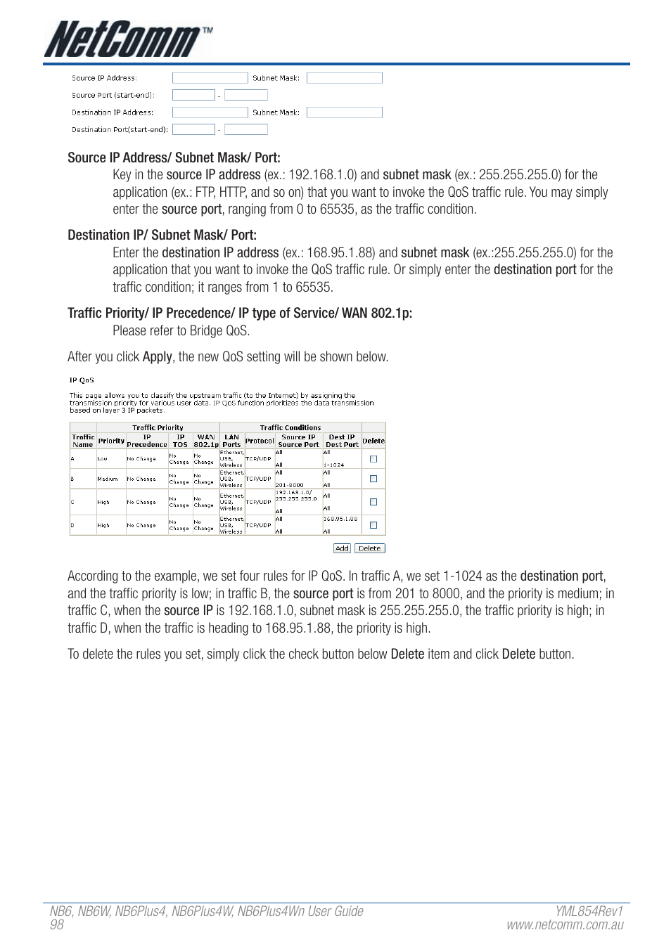 NetComm NB6PLUS4WN User Manual | Page 98 / 170