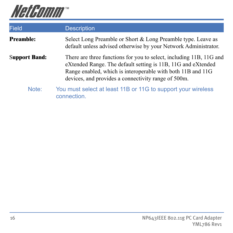 NetComm Wireless Network Device NP643 User Manual | Page 16 / 36