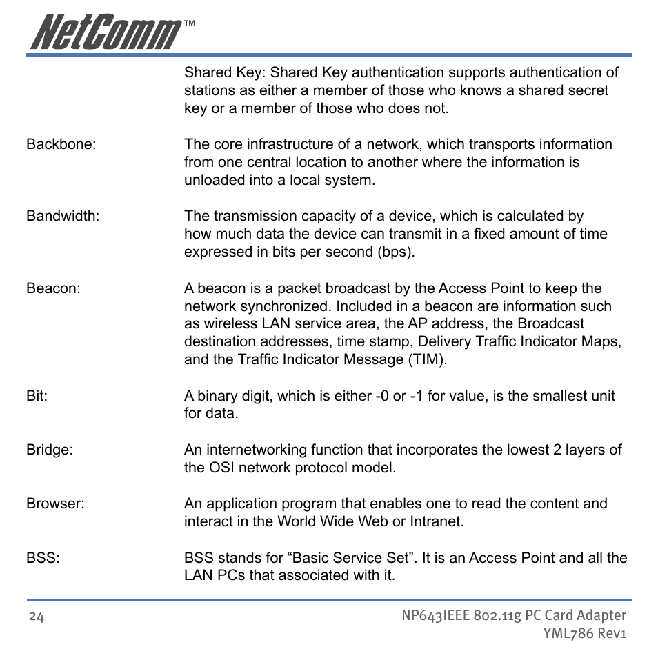 NetComm Wireless Network Device NP643 User Manual | Page 24 / 36