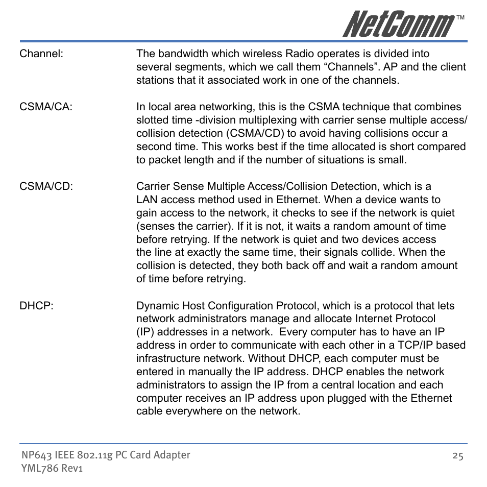 NetComm Wireless Network Device NP643 User Manual | Page 25 / 36
