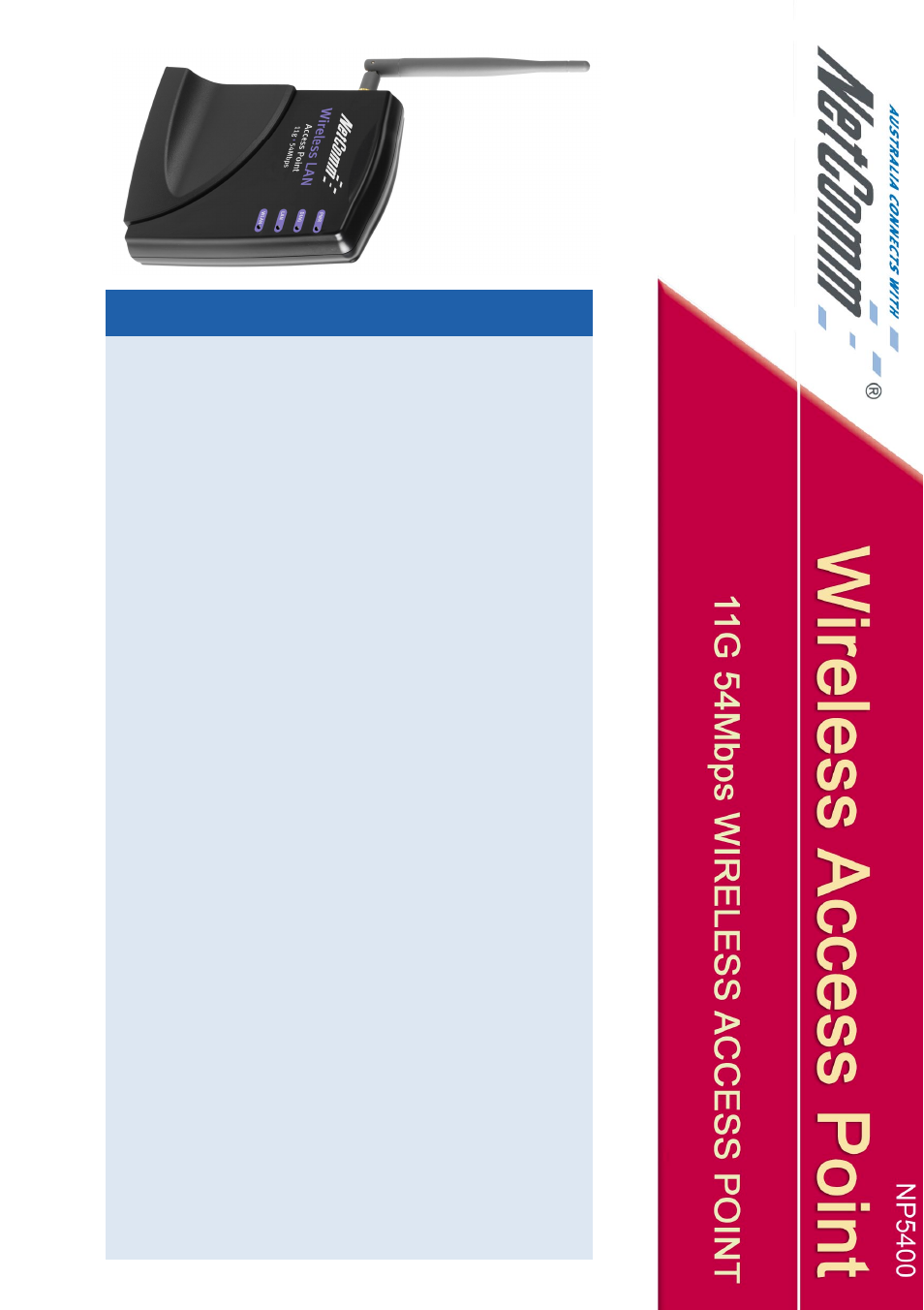 Specifications | NetComm NP5400 User Manual | Page 36 / 36