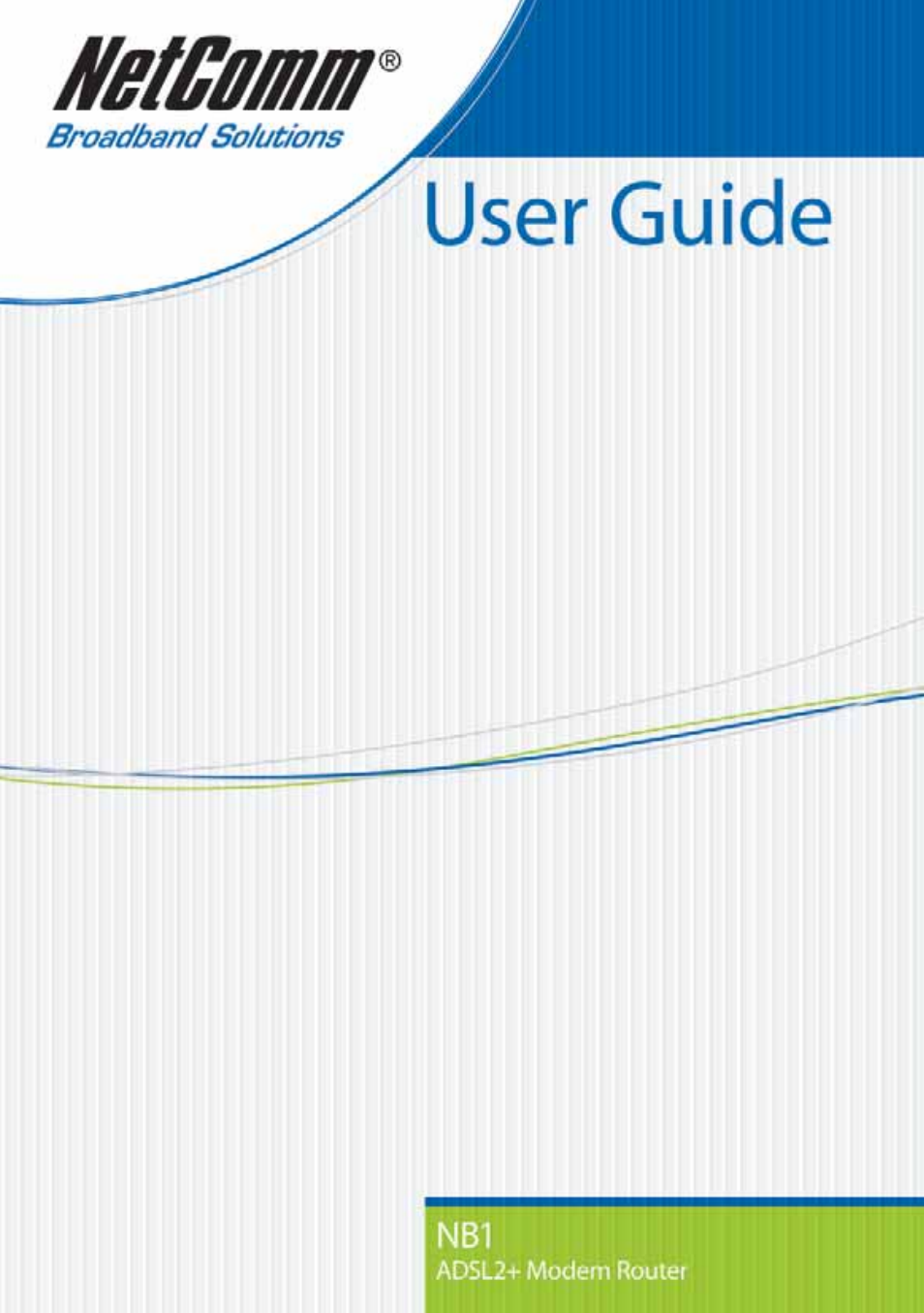 NetComm NB1 User Manual | 91 pages
