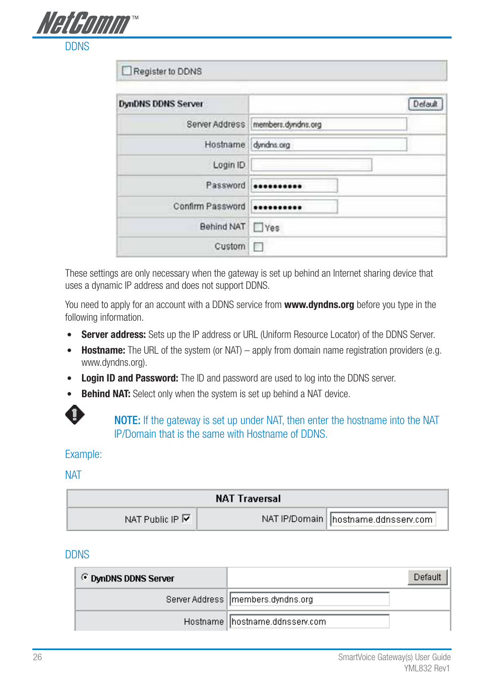 NetComm SmartVoice Gateway User Manual | Page 26 / 95