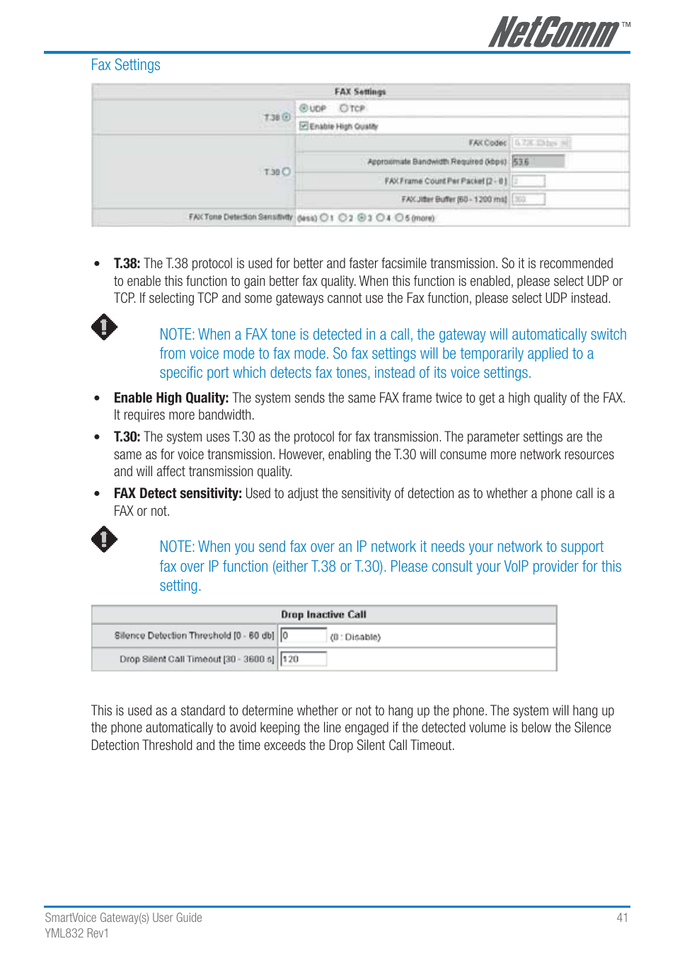 NetComm SmartVoice Gateway User Manual | Page 41 / 95