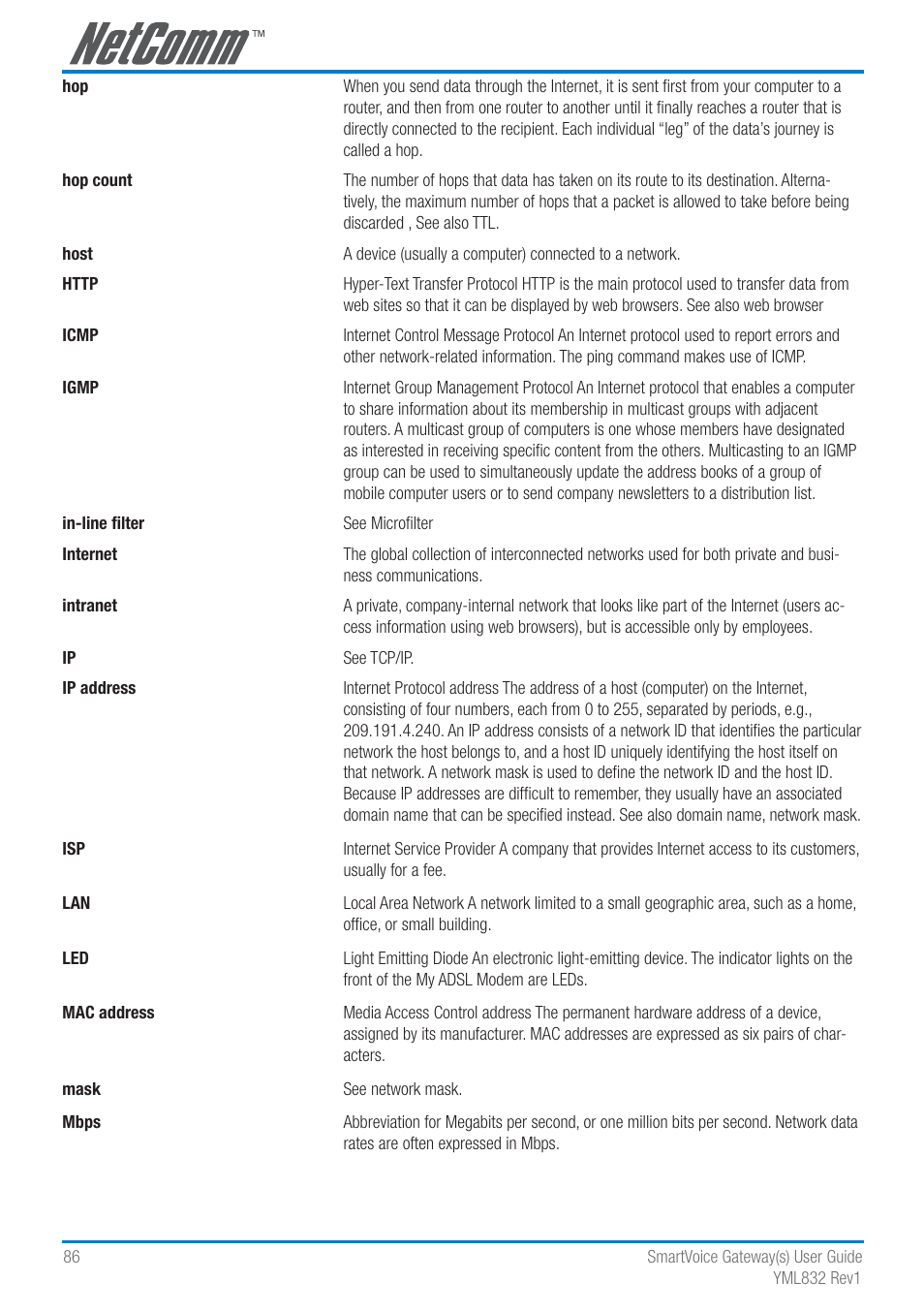 NetComm SmartVoice Gateway User Manual | Page 86 / 95