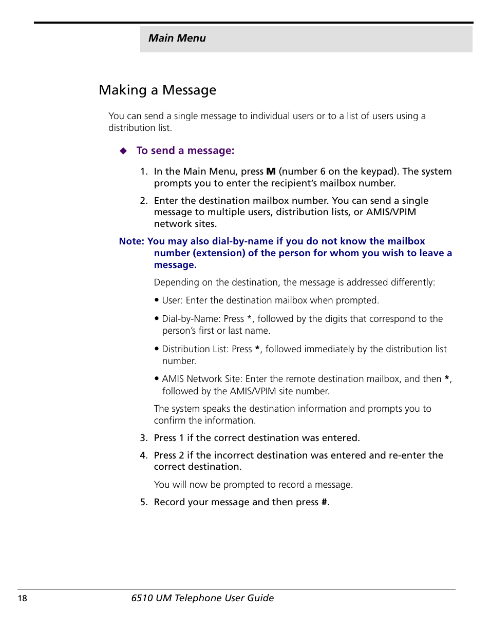 Making a message | NetComm 6510 User Manual | Page 20 / 41