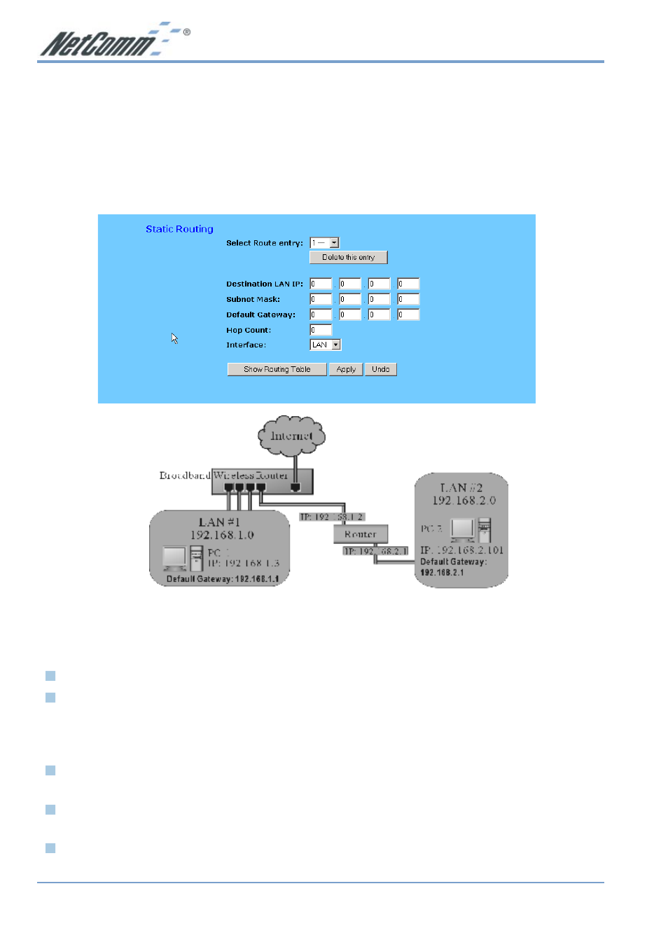 6 static routing | NetComm NB2800 User Manual | Page 32 / 52