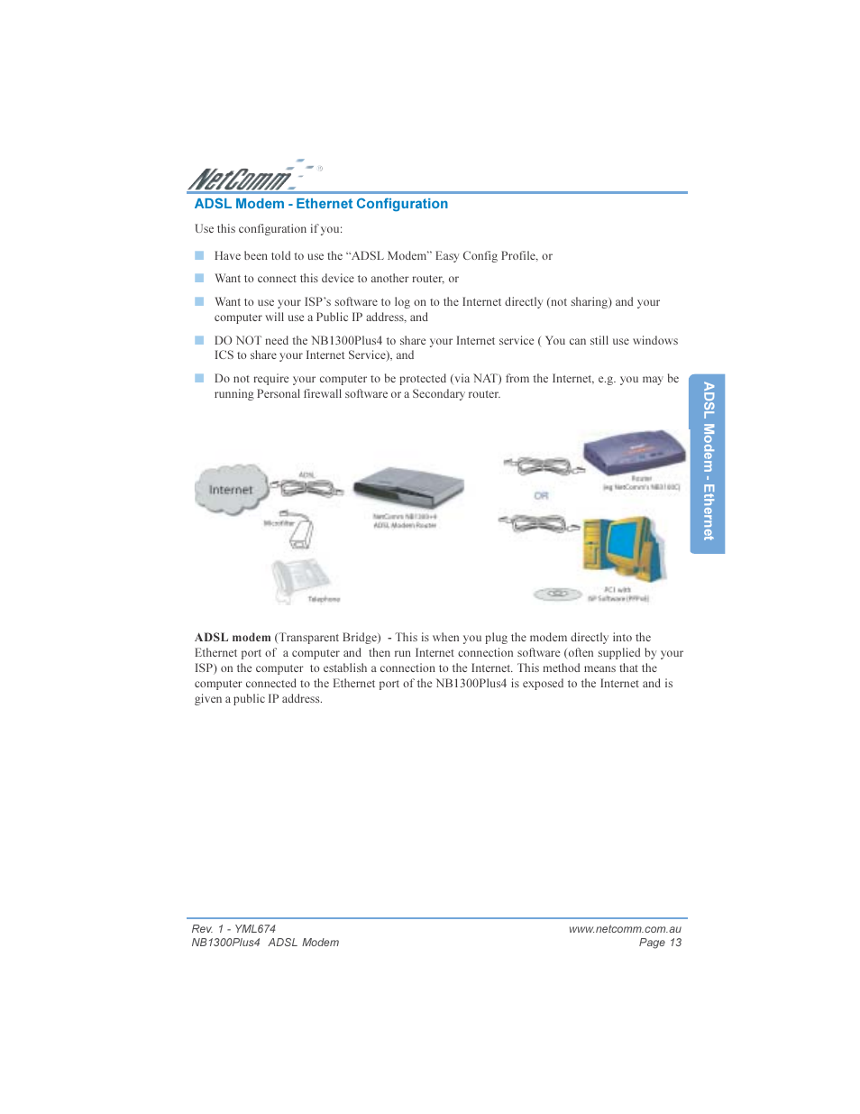 NetComm NB1300PLUS4 User Manual | Page 13 / 92