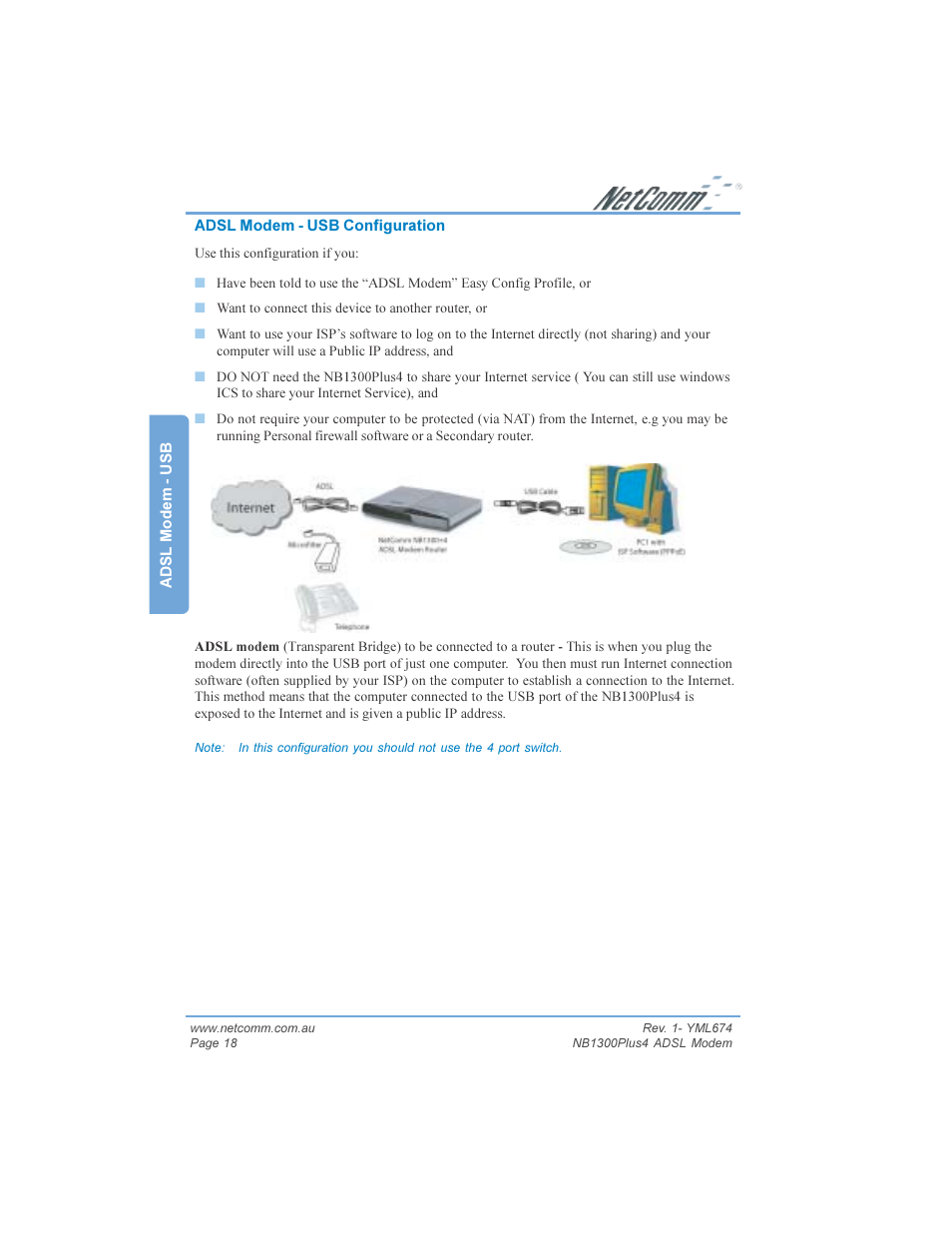 NetComm NB1300PLUS4 User Manual | Page 18 / 92