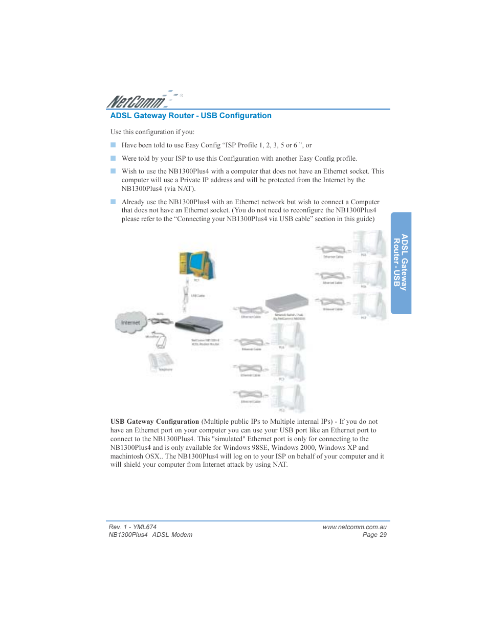 NetComm NB1300PLUS4 User Manual | Page 29 / 92