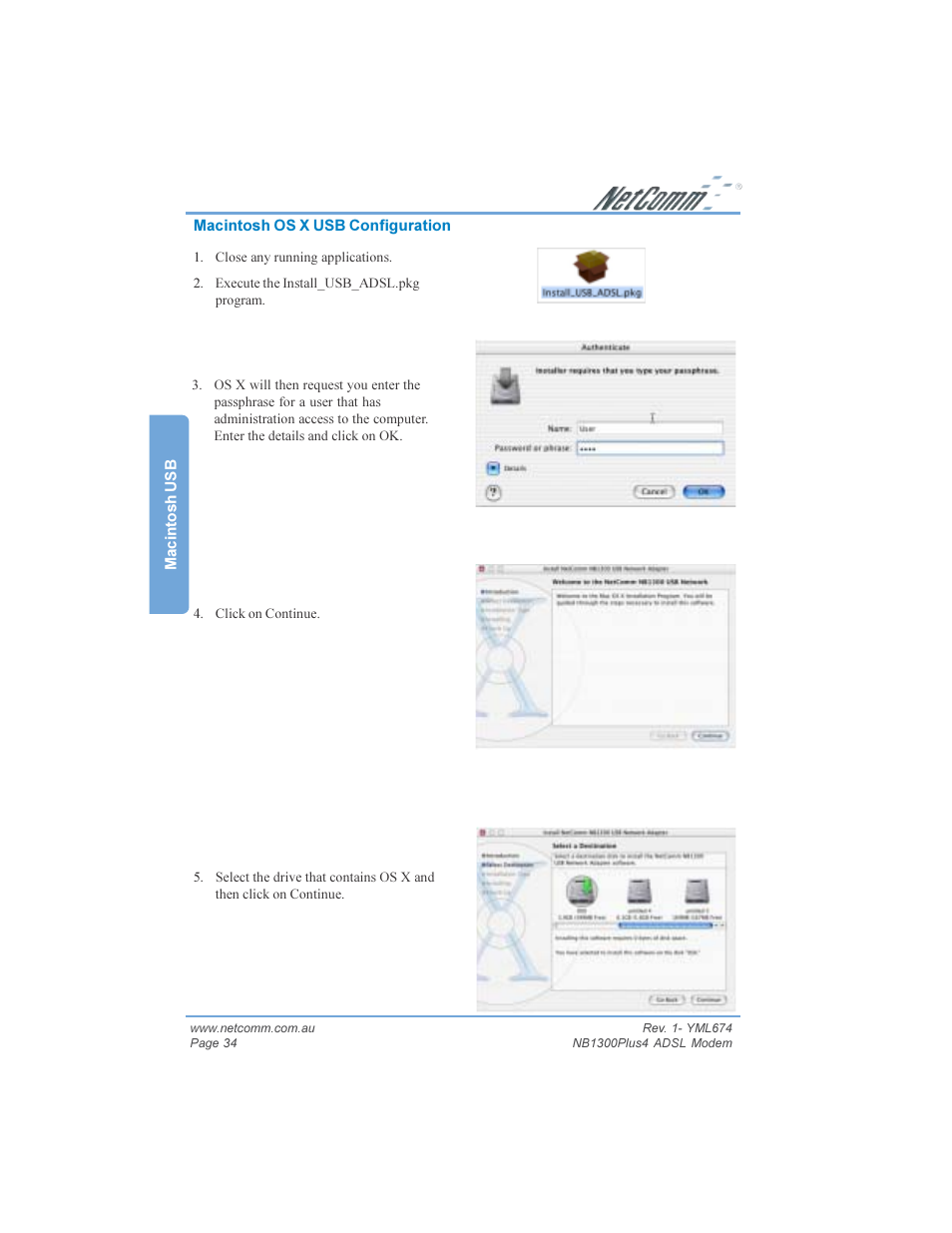 NetComm NB1300PLUS4 User Manual | Page 34 / 92