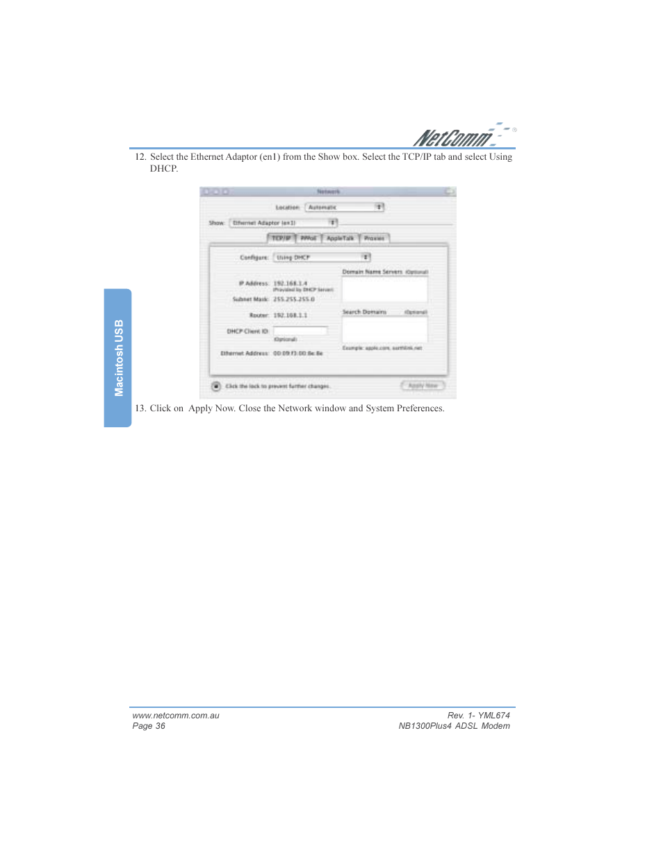 NetComm NB1300PLUS4 User Manual | Page 36 / 92